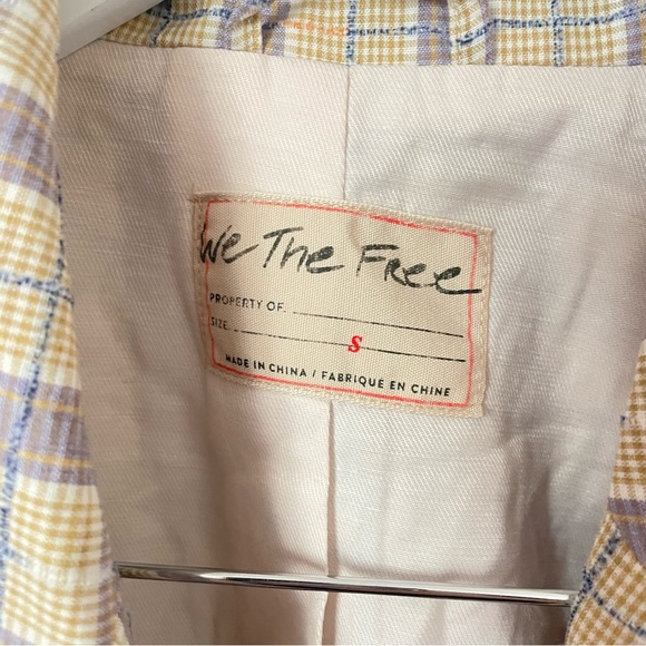 Free People Beckett Plaid Blazer Jacket - Picture 5 of 7